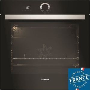 BRANDT BXP5560B - Inbouw elektrische oven Pyrolyse roterende warmte - Zwart - 73L - A+ - Multifunctioneel