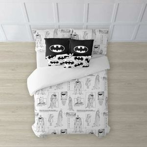 Play Fabrics - Batman Features - Dekbedovertrek - Multicolor - Voor Bed Van 120 - 200x200 Cm