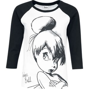 Peter Pan Tinker Bell - Sketch Dames T-shirt - wit/zwart - S