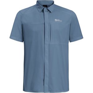 Jack Wolfskin Vandra S/S Shirt Men - Outdoorblouse - Heren - Element Blue - Maat XL