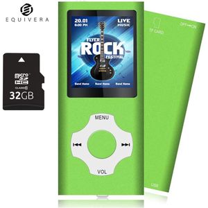 Equivera MP3 Speler Bluetooth - MP3 Speler - MP3 Speler met Bluetooth - MP3 Speler Bluetooth met FM Radio