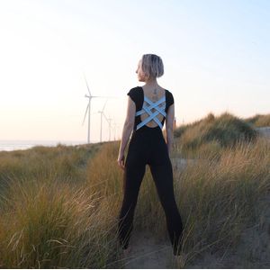 Samarali Laguna Zwart Activewear Jumpsuit - Perfect voor Yoga en Actieve Dagen - Trendy, Comfortabel en Duurzaam