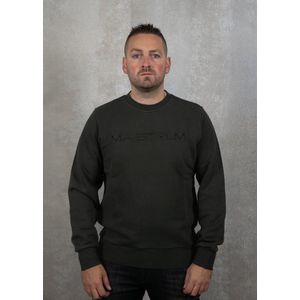 Ma.Strum Crew Neck Applique Logo Sweat