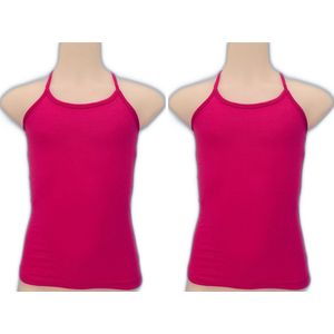 Embrator 2-stuks meisjes Hemdjes Spaghetti fuchsia 104/110