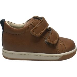 Falcotto - Haley - mt 20 - velcro effen lederen sneakers - cognac/navy