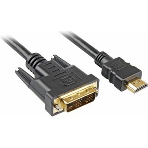 Sharkoon - HDMI naar DVI-D kabel - 3 m - Zwart