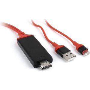 Gembird - HDMI kabel voor iPhone en iPad, 8-pin/USB HDMI
