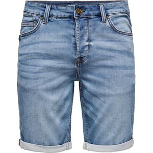 ONLY & SONS ONSPLY JOG MB 8584 PIM DNM SHORTS NOOS Heren Broek - Maat XL