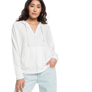 Roxy - Pullover Hoodie - Dames - Katoen-Polyestermix - Relaxed Fit - V-Hals