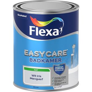 Flexa Easycare Muurverf - Badkamer - Mat - Mengkleur - Wit Iris - 1 liter