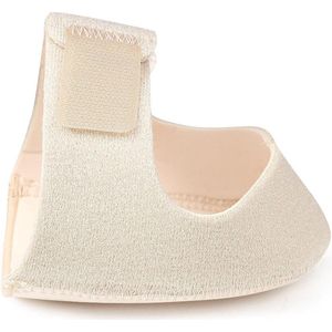 Allecto plus - Siliconen hielbeschermers voor pijnverlichting en comfort - 2 stuks hielkussentjes tegen voetvermoeidheid - gelhielkoppen voor dames en heren - klein formaat - beige