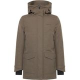 Didriksons Womens Frida Parka 7 Lange jas (Dames |bruin/grijs |waterdicht)