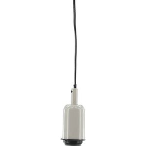 Hang verlichting hanglamp 10x10x120cm staal beige, zwart.