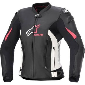 Alpinestars Stella Gp Plus V4 Leather Jacket Black White Diva Pink 46 - Maat - Jas