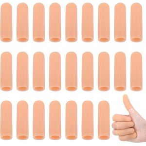 Vingercondooms - Beige - 30 stuks - Gel Vingerbedjes - Herbruikbaar - Snijbestendige