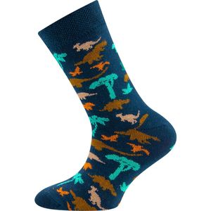 Kindersok Ewers Donkerblauw met T-Rex en Dinos-23/26