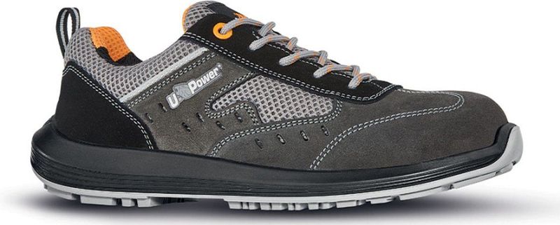 U-Power - Brezza - Veiligheidsschoenen - Zwart - Suède - Ademend Mesh - S1P SRC