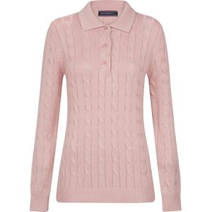 Felix Hardy Gebreide Polo Trui - Polo Kraag - Sweater Dames Roze - S