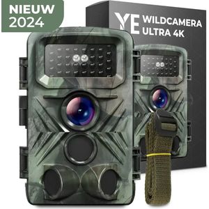 Professionele WildCamera met Nachtzicht – Wildcamera Voor Buiten – 4K Ultra HD & 50MP