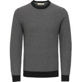 ONLY & SONS - Gemêleerd Zwarte Trui - Gebreide Trui - Regular Fit