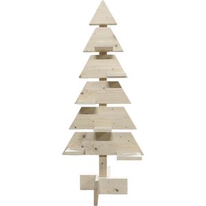 steigerhouten kerstboom 120 cm hoog met schappenplankjes - steigerhout - kerst - boom - interieur - decoratie
