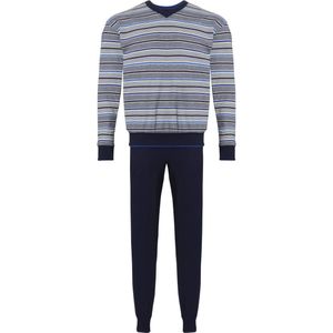 Pastunette for Men - Stripes - Pyjamaset- Blauw/Grijs - Maat S