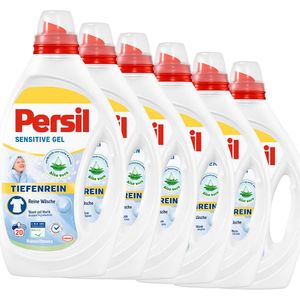 Persil Sensitive Gel – Vloeibaar Wasmiddel – 120 Wasbeurten – Allergie-Vriendelijk – Voor de Gevoelige Huid – Hygiënisch Fris – Milieuvriendelijk – Voordeelverpakking