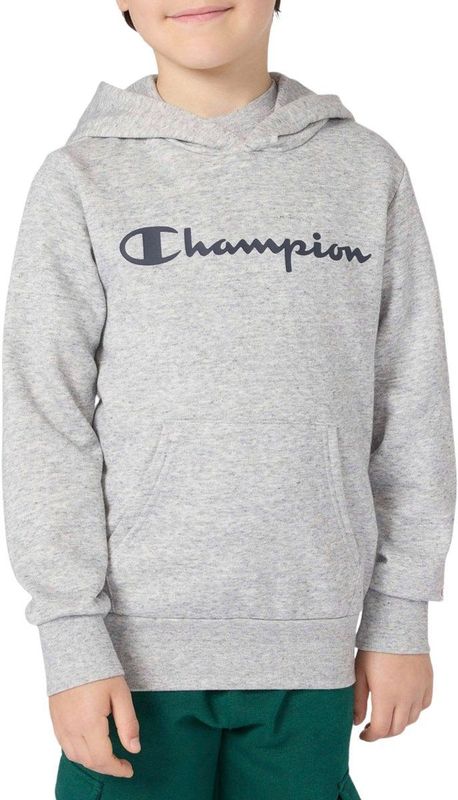 Sweater - Groen - Sweatstof - Capuchon - Logoprint - Normale Pasvorm
