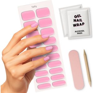 Gel Nail Wrap - Roze - Taffy - Gel Nail Wraps - Gel Nagel Stickers (incl. Instructievideo)