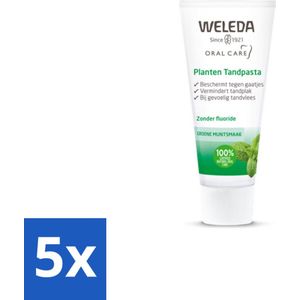 WELEDA - Planten tandpasta - 75 ml - Bulkverpakking - 5 stuks