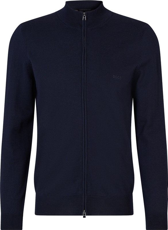 BOSS Balonso Vest Wol Navy - Heren