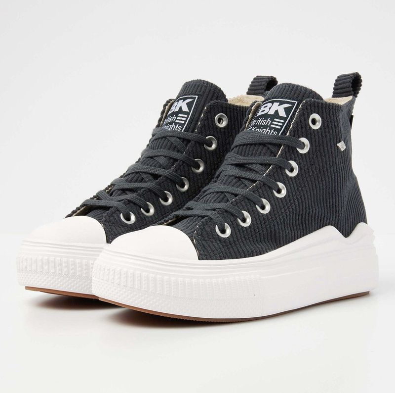 KAYA FLOW MID Dames sneakers hoog - Antraciet - maat 36