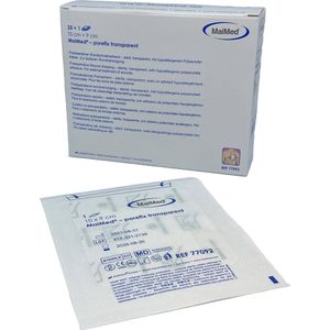 Maimed porefix transparant, waterproof, pleister 10cm x 9cm (per stuk steriel verpakt 25stuks)