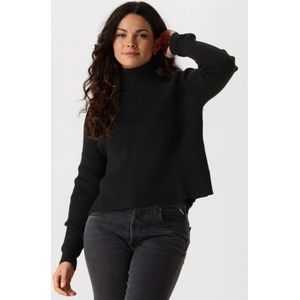 Minus Ava Knit Turtleneck Truien & vesten Dames - Sweater - Hoodie - Vest- Zwart - Maat L
