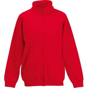 Fruit Of The Loom Kinder / Kinderen Unisex Poly-Katoen Sweat jack (Rood)