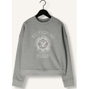 Zadig & Voltaire X60220 Truien & Vesten Meisjes - Sweater - Hoodie - Vest- Lichtgrijs - Maat 140