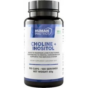 Human Protect - Choline + Inositol - 100 caps - 100 doseringen - Choline - Inositol