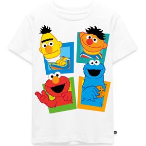 Sesamstraatnaambord Ernie en Bert Premium T Shirt Kinderen