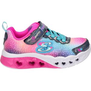Skechers Flutter Heart Lights sneakers blauw/roze - Dames - Maat 29