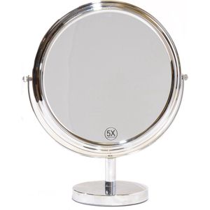 Gérard Brinard metalen grote make up spiegel 5x vergroting - Ø27cm
