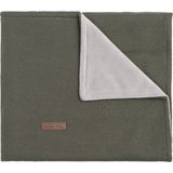 Baby's Only Gebreide ledikantdeken soft - Baby deken Classic - Dekentje voor jongens en meisjes - 1.1 TOG - 100x135 cm - Khaki - Superzachte voering