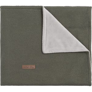 Baby's Only Gebreide ledikantdeken soft - Baby deken Classic - Dekentje voor jongens en meisjes - 1.1 TOG - 100x135 cm - Khaki - Superzachte voering