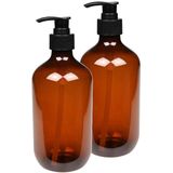 Benson - Zeepdispenser - Bruin - 500 ml - D7 x H19 cm