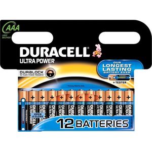 Duracell - Duracell Ultra Power AAA Alkaline Batterijen 12 Stuks - Altijd Garantie