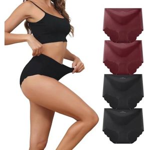 Naadloze hoge taille onderbroeken voor dames - sexy hipster panty's multipack