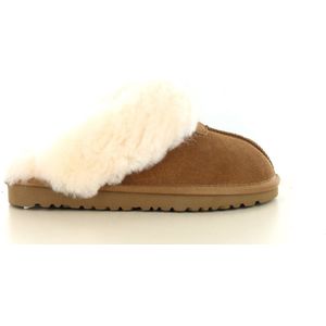 Hafjes - Cozzia - Pantoffel - Zwart - Suède - 100% Wol