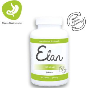 Sleeve Gastrectomie - WLS Multivitaminen - Elan Believe tabletten - 90 tabletten