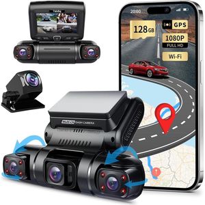 Luxe Dashcam - Voor Auto - Lens Dashcam - Autocamera - Loop Recording - Nachtzicht - 080P Full HD - 256GB - 150° groothoek