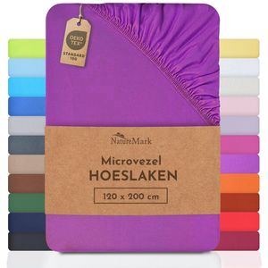 NatureMark - Microvezel Laken - Lila - 120 x 200 cm - Geschikt voor Allergieën