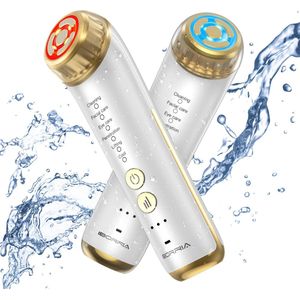 IBORRIA M2 PRO Huidverjongingsapparaat – EMS Gezichtsmassage Apparaat – Anti Aging Apparaat – Lichttherapie – Facelift Apparaat – Stimuleert Collageen - Wit